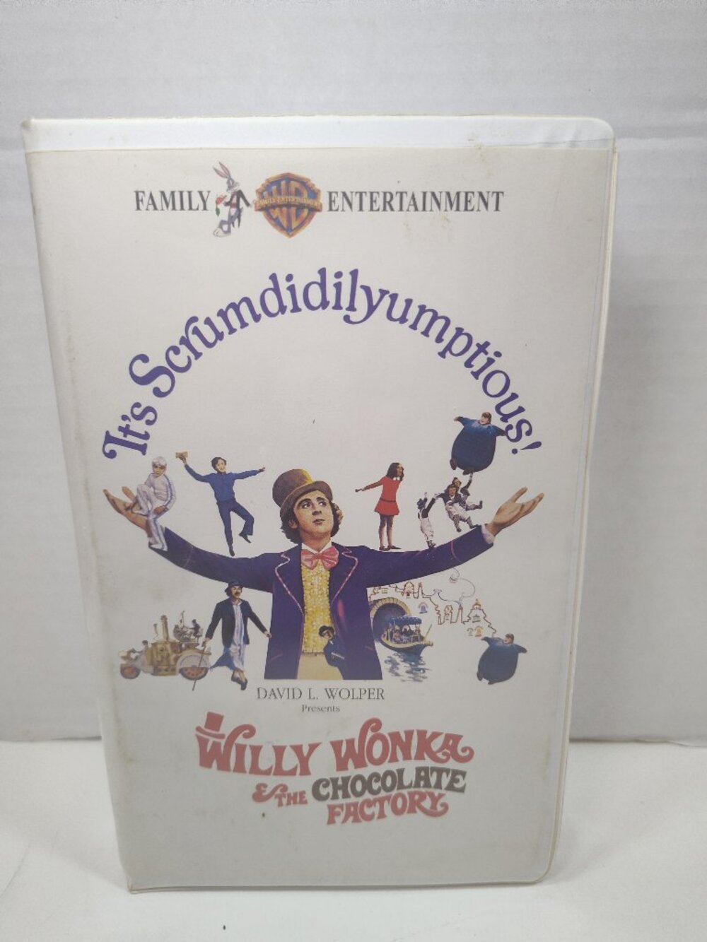 Willy Wonka & The Chocolate Factory VHS 1994 Clamshell Warner Gene Wilder Tested